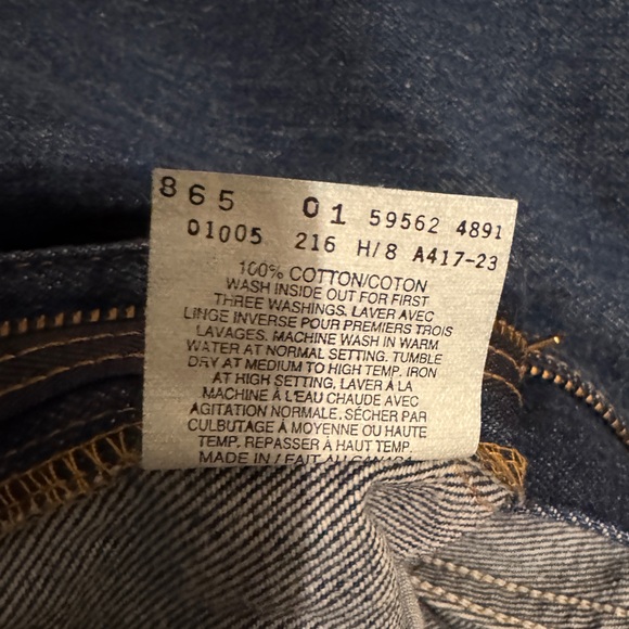 NWT Vintage Levi's 562 DEADSTOCK Blue Jeans - W26 L32 - Picture 12 of 16